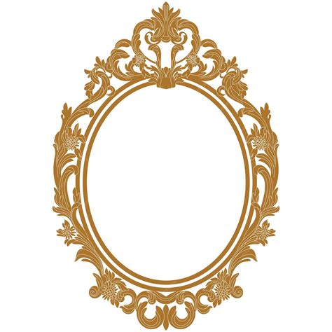 gold oval vector